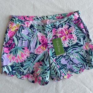 Lilly Pulitzer Slathouse Soiree Magnolia Short Size  00